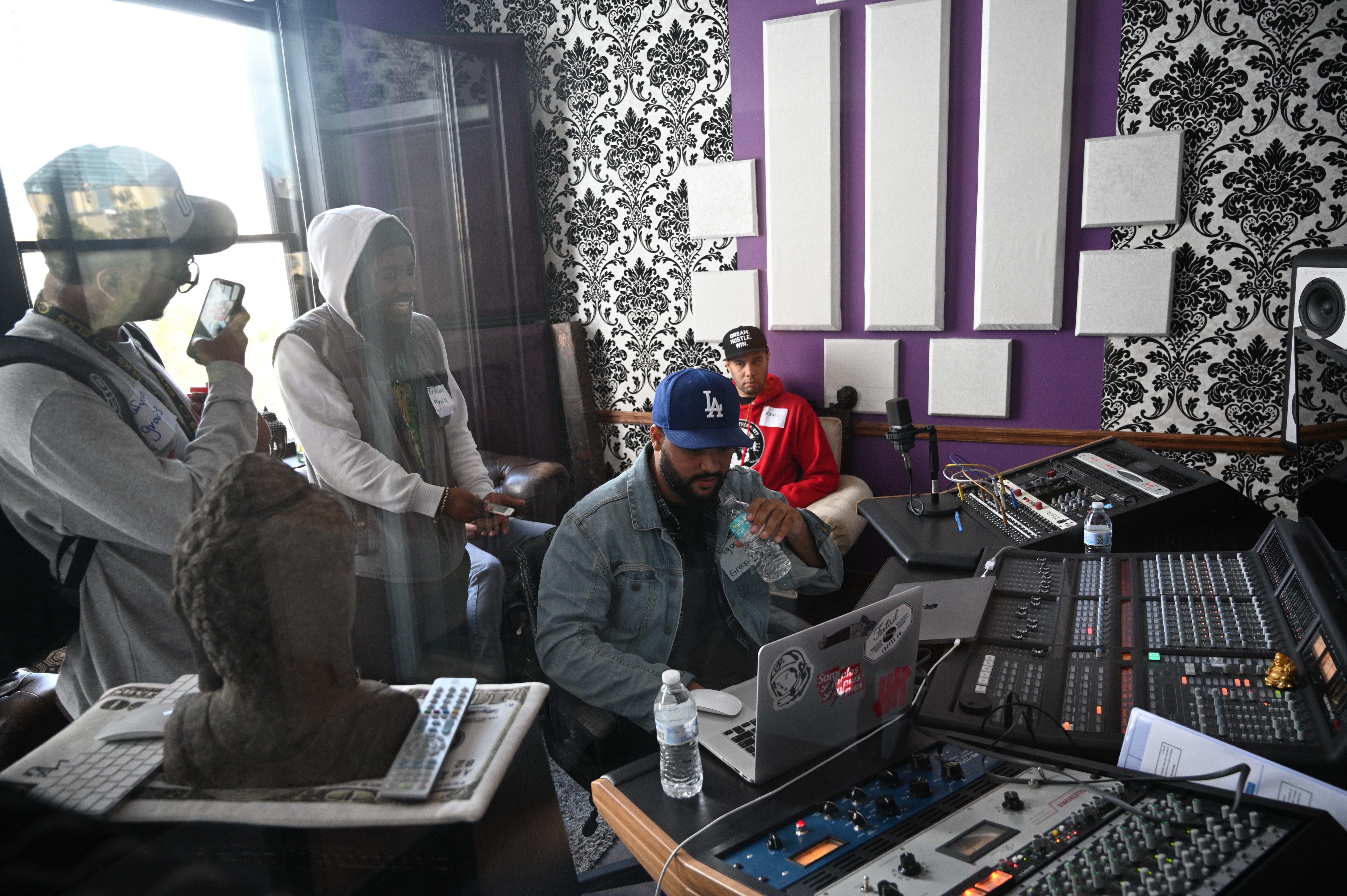 Audio recording studio